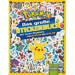 Pokémon Libro Das große Stickerbuch mit allen Regionen von Kanto bis Galar *Edición Alemán* - Collector4U