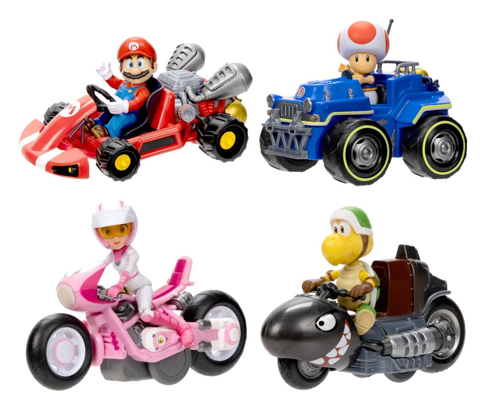 Super Mario Bros. La película Minifiguras con Karts 6 cm Surtido (6)
