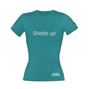 Ultimate Guard Camiseta Chica Shields Up! Gasolina Azul talla XL - Collector4U