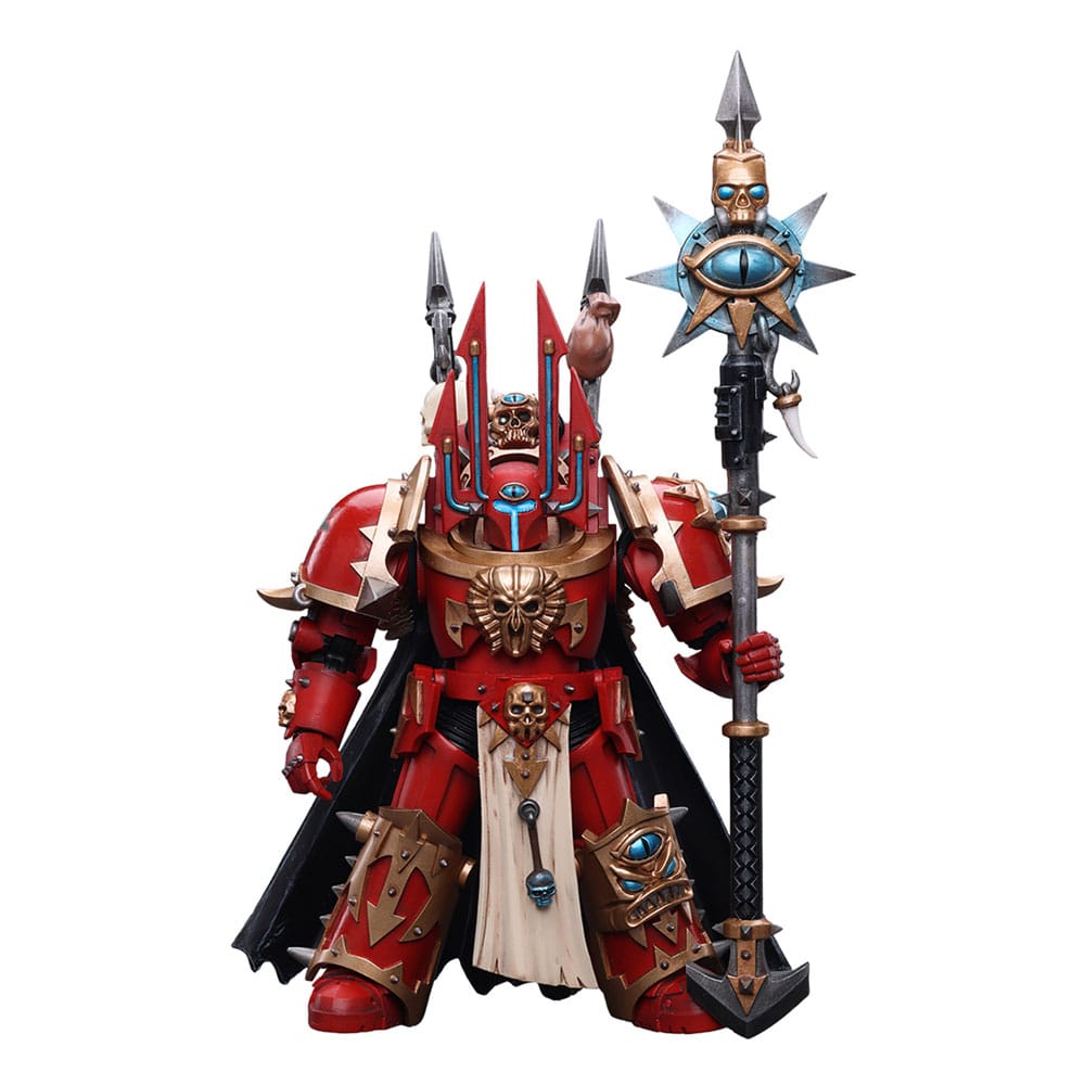 Warhammer 40k Figura 1/18 Chaos Space Marines Crimson Slaughter Sorcerer Lord in Terminator Armour 12 cm - Collector4U