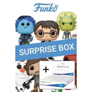 Funko POP! Surprise Box Bundle 08/2023 + 40 cajas protectoras de Ultimate Guard Big Size - Collector4U