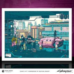 Cyberpunk 2077 Litografia Night City 45 x 60 cm - Collector4U