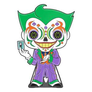 DC Comics DOTD Loungefly POP! Pin Chapa esmaltada Joker (Glow-in-the-Dark) 10 cm - Collector4U