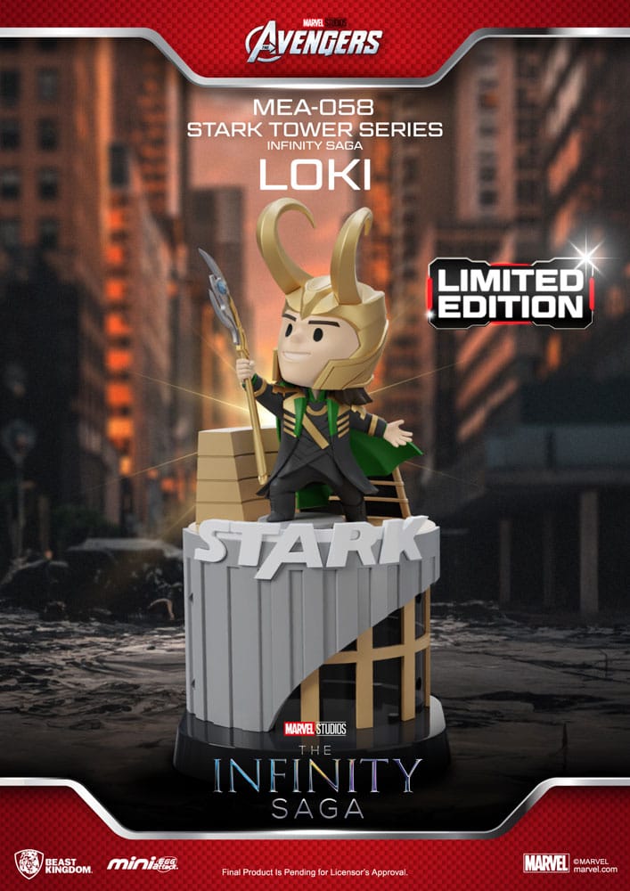 Marvel Figura Mini Egg Attack The Infinity Saga Stark Tower series Loki 12 cm - Collector4U