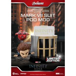 Marvel Figura Mini Egg Attack The Infinity Saga Stark Tower series Tony Stark & Mark VII suit pod mod 12 cm - Collector4U