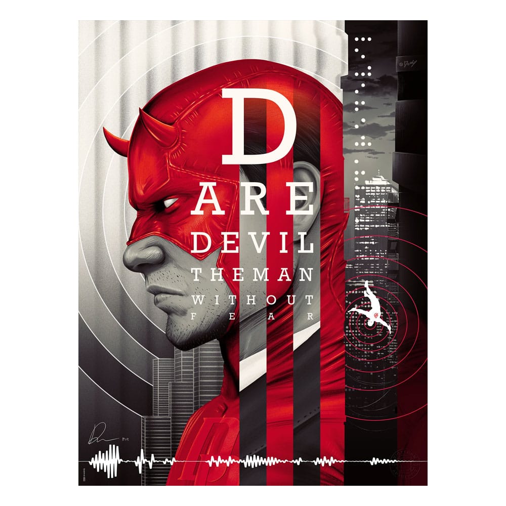 Marvel Litografia Daredevil: The Man Without Fear 46 x 61 cm – sin marco