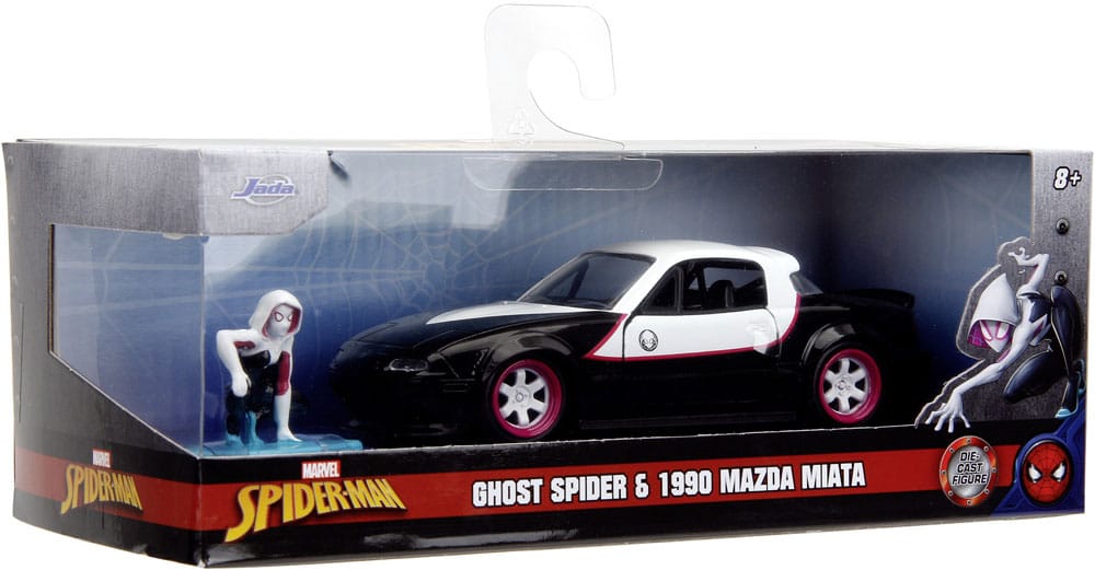 Marvel Vehículos 1/32 Ghost-Spider 1990 Miata Expositor (6) - Collector4U