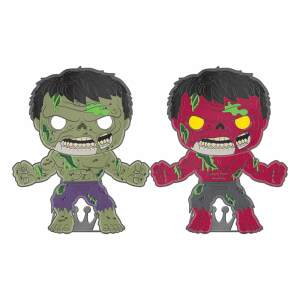 Marvel Zombie Loungefly POP! Pin Chapa esmaltada Hulk (Glow-in-the-Dark) 10 cm - Collector4U