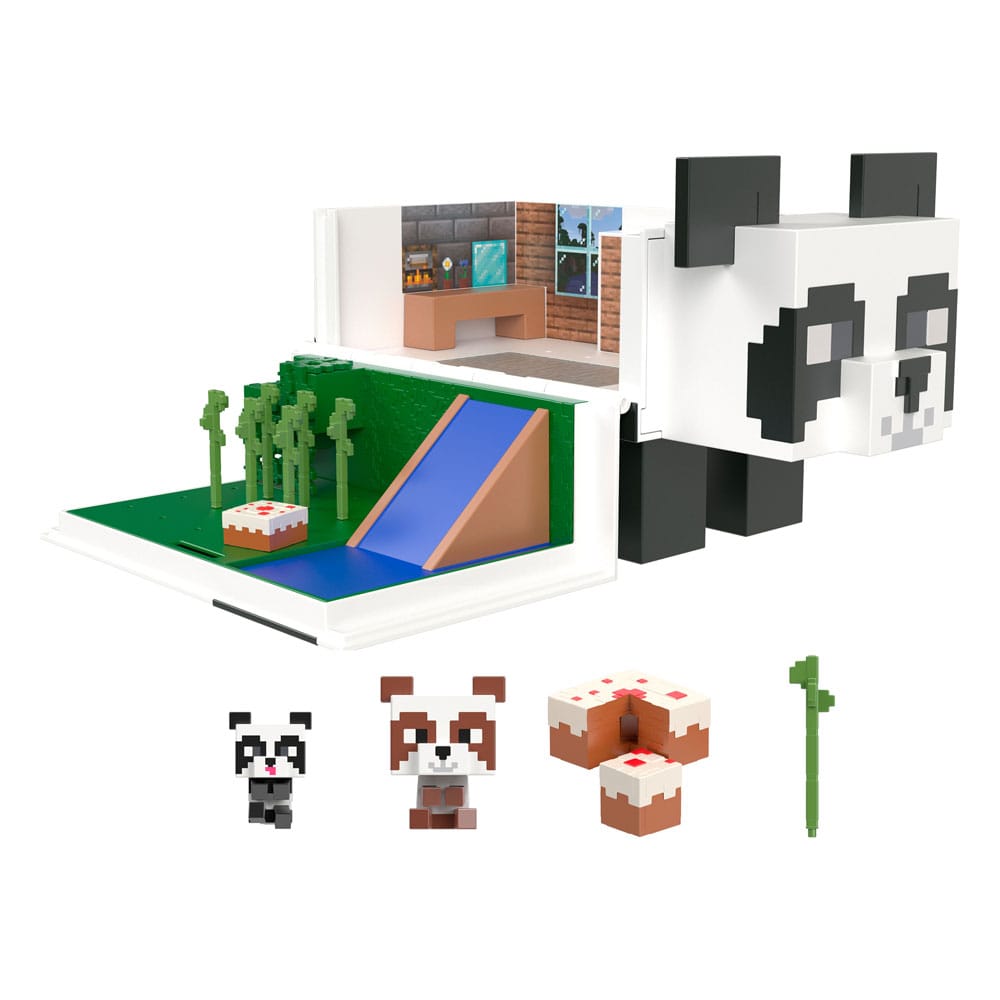 Minecraft Set De Juego Mob Head Minis Casa De Juegos De Panda - Collector4U
