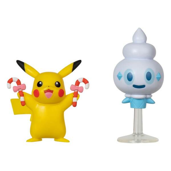 Pokémon Pack de 2 Figuras Battle Figure Set Edición Navideña: Pikachu, Vanillite - Collector4U