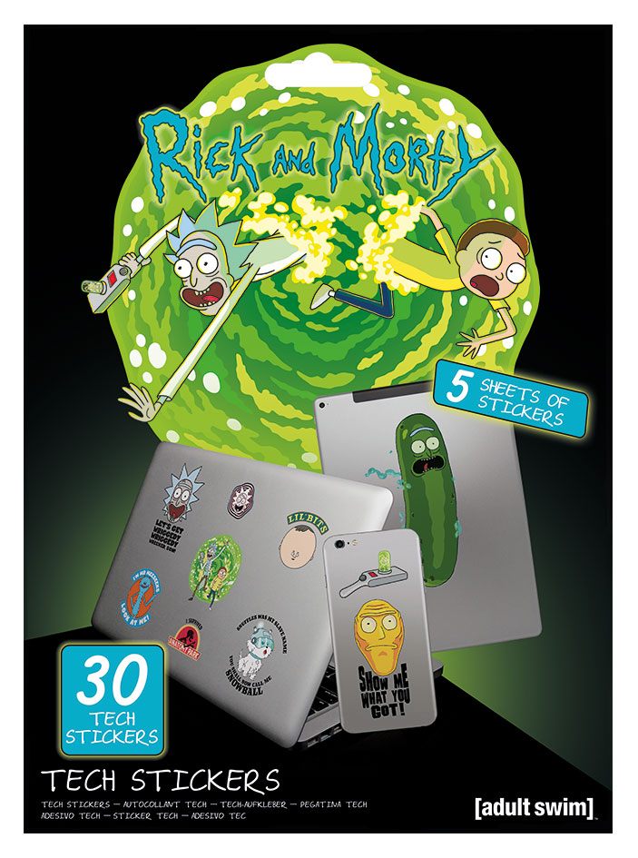 Rick and Morty Pegatina Tech Pack Adventures (10)