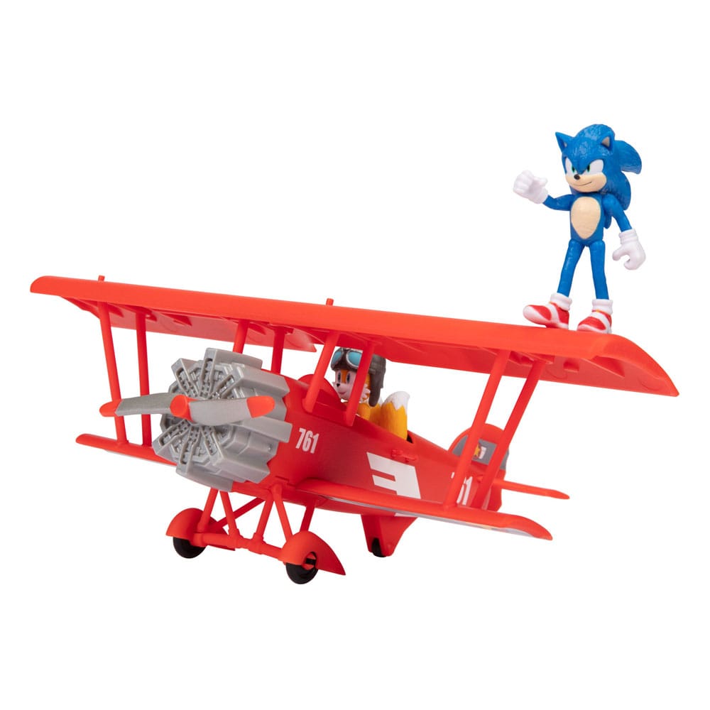 Sonic The Hedgehog Figuras Surtido Sonic The Movie 2 Sonic & Tails in Plane 6 cm - Collector4U