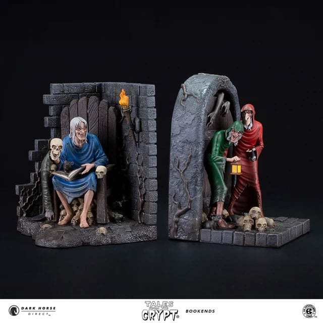 Tales from the Crypt Soportalibros Crypt-Keeper, Vault-Keeper & The Old Witch 21 cm