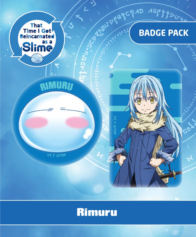 That Time I Got Reincarnated as a Slime Pack de Chapas Rimuru - Collector4U
