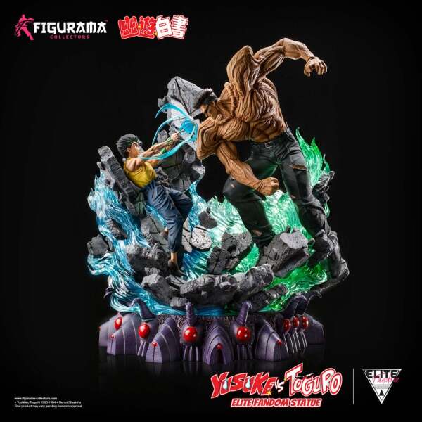 Yu Yu Hakusho Estatua Elite Exclusive 1/6 Yusuke vs Toguro 59 cm