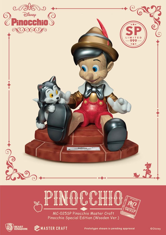 Disney Estatua Master Craft Pinocchio Wooden Ver. Special Edition 27 cm - Collector4U