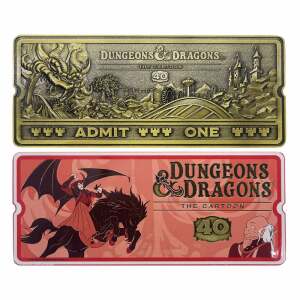 Dungeons Dragons The Cartoon Replica 40th Anniversary Rollercoaster Ticket Limited Edition