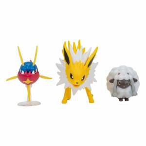 Pokemon Pack De 3 Figuras Battle Figure Set Wooloo Carvanha Jolteon