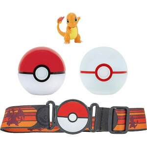 Pokémon Set de Cinturón Clip'n'Go Poké Ball, Lujo Ball & Charmander - Collector4U