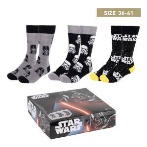Star Wars Pack de 3 Pares de calcetines 35-41 - Collector4U