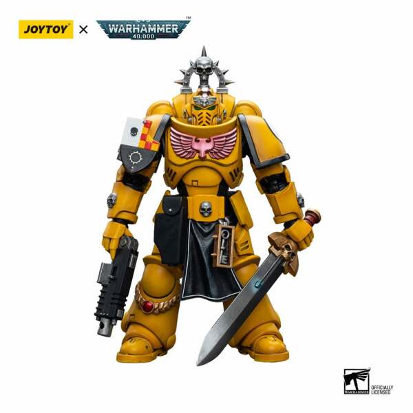 Warhammer 40k Figura 1 18 Imperial Fists Lieutenant With Power Sword 12 Cm