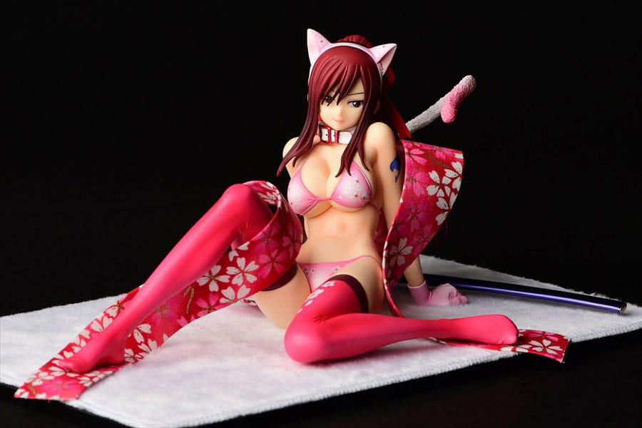 Fairy Tail Estatua 1/6 Erza Scarlet - Cherry Blossom CAT Gravure_Style 13 cm - Collector4U