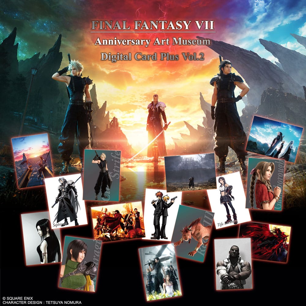 Final Fantasy VII TCG Sobre Anniversary Art Museum Digital Card Plus Vol. 2 Expositor (20) *Edición Alemán*