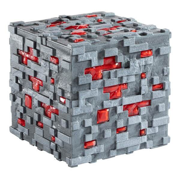 Minecraft Réplica Illuminating Redstone Ore Cube 10 cm - Collector4U