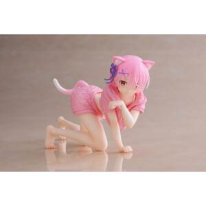 Re:Zero Estatua PVC Desktop Cute Figure Ram Cat Roomwear Ver. 13 cm - Collector4U