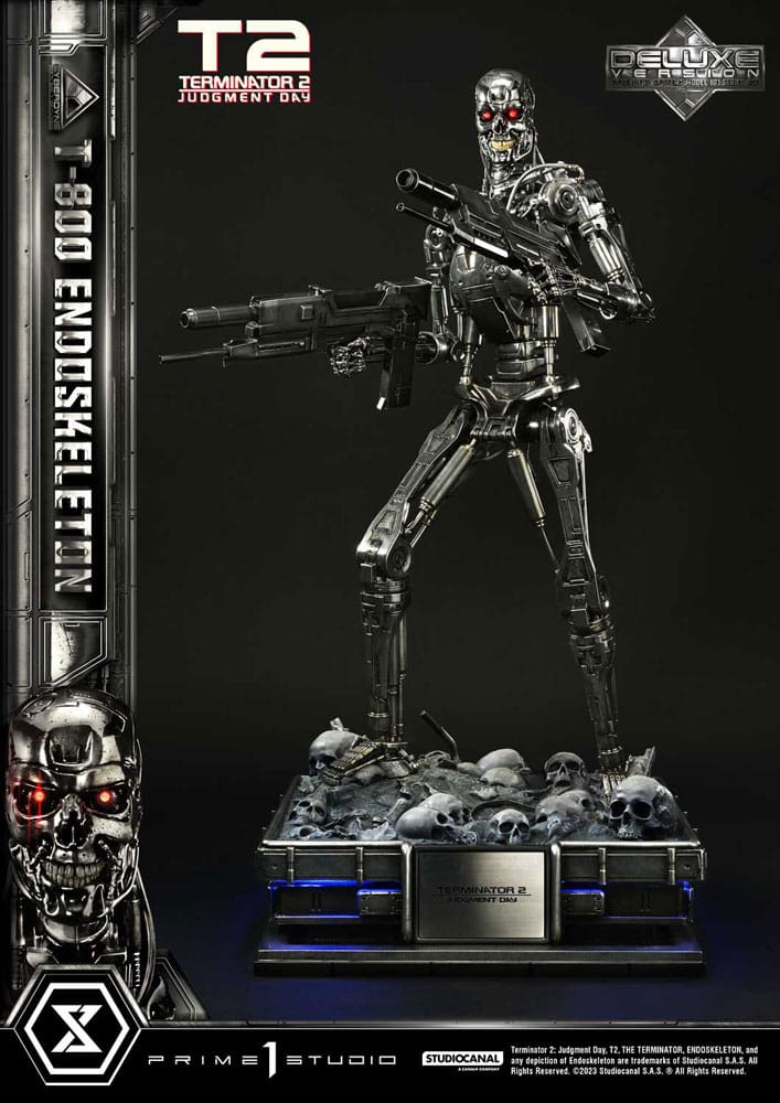Terminator 2 Estatua Museum Masterline Series 1/3 Judgment Day T800 Endoskeleton Deluxe Bonus Version 74 cm