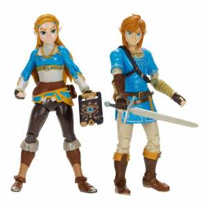 The Legend Of Zelda Pack De 2 Figuras Princess Zelda Link 10 Cm