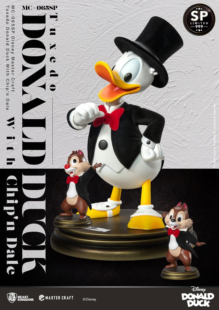 Disney 100th Estatua Master Craft Tuxedo Donald Duck (Chip'n und Dale) 40 cm