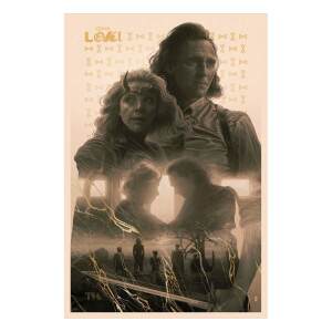 Marvel Litografia Loki & Sylvie: For All Time. Always. 41 x 61 cm - sin marco