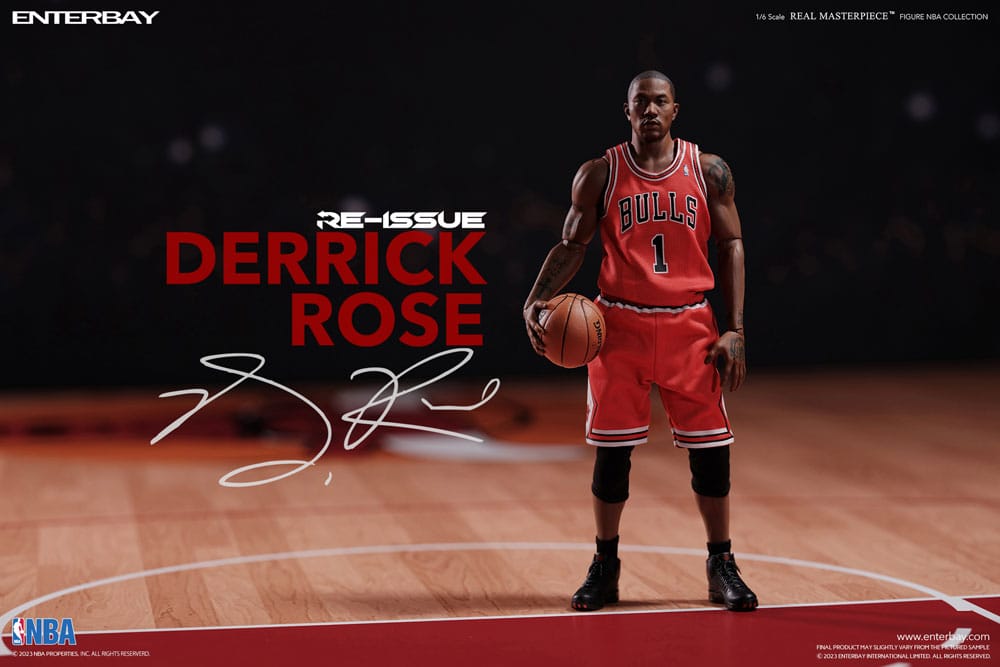 NBA Collection Figura Real Masterpiece 1/6 Derrick Rose Limited Retro Edition 30 Cm