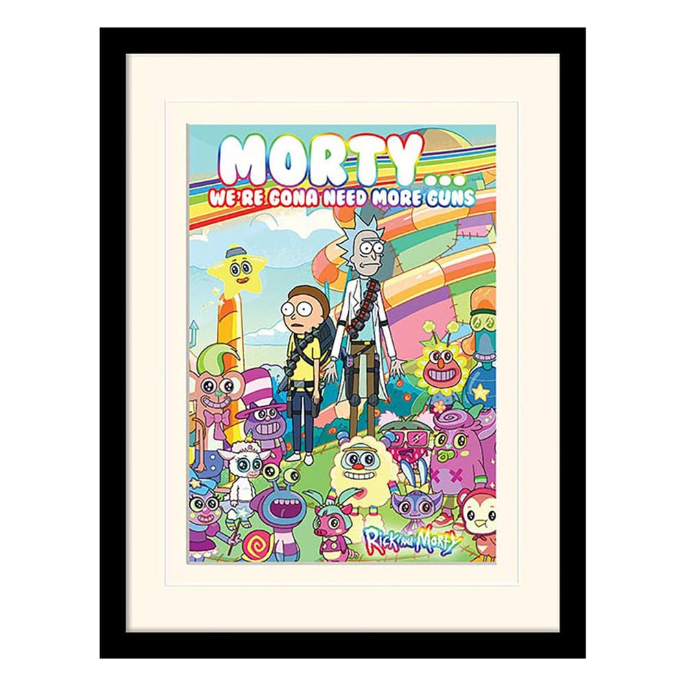Rick and Morty Póster Enmarcado Collector Print Cuteness Overload (white background)