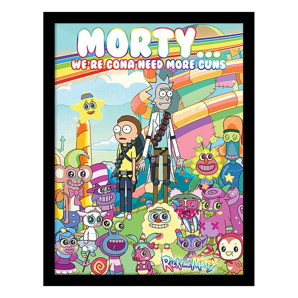 Rick and Morty Póster Enmarcado Collector Print Cuteness Overload
