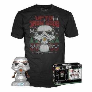 Star Wars The Mandalorian Pop Tee Set De Minifigura Y Camiseta Holiday Stormtroopermt Talla M