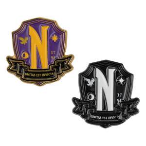 Wednesday Pack 2 Pin Chapas Nevermore Academy