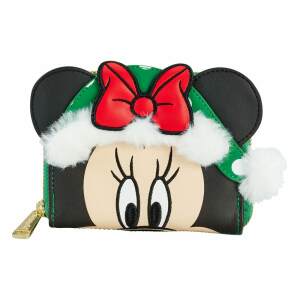 Disney By Loungefly Monedero Minnie Mouse Polka Dot Christmas Heo Exclusive
