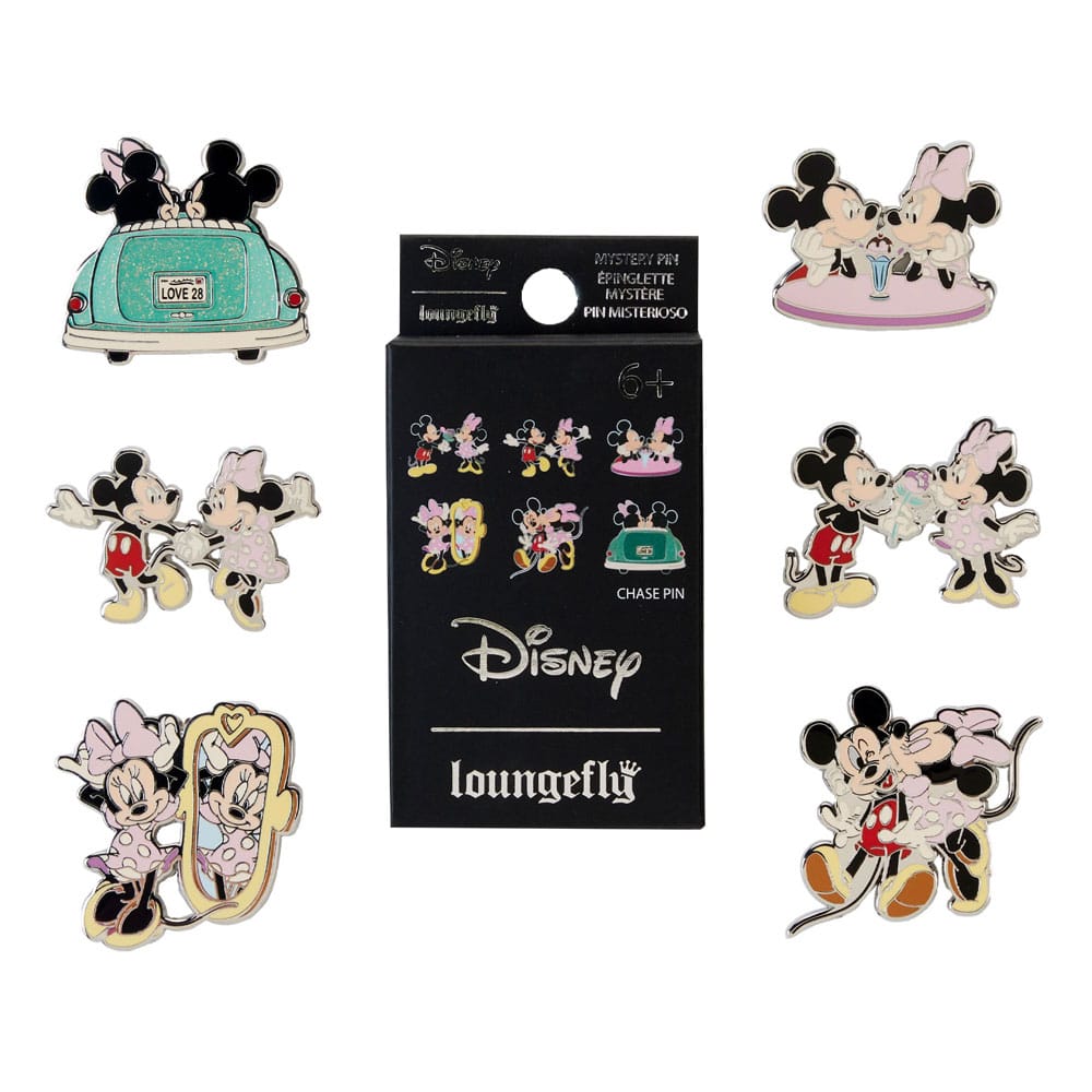 Disney Chapas esmaltadas Blind Box Mickey & Minnie Date Night Surtido (12)