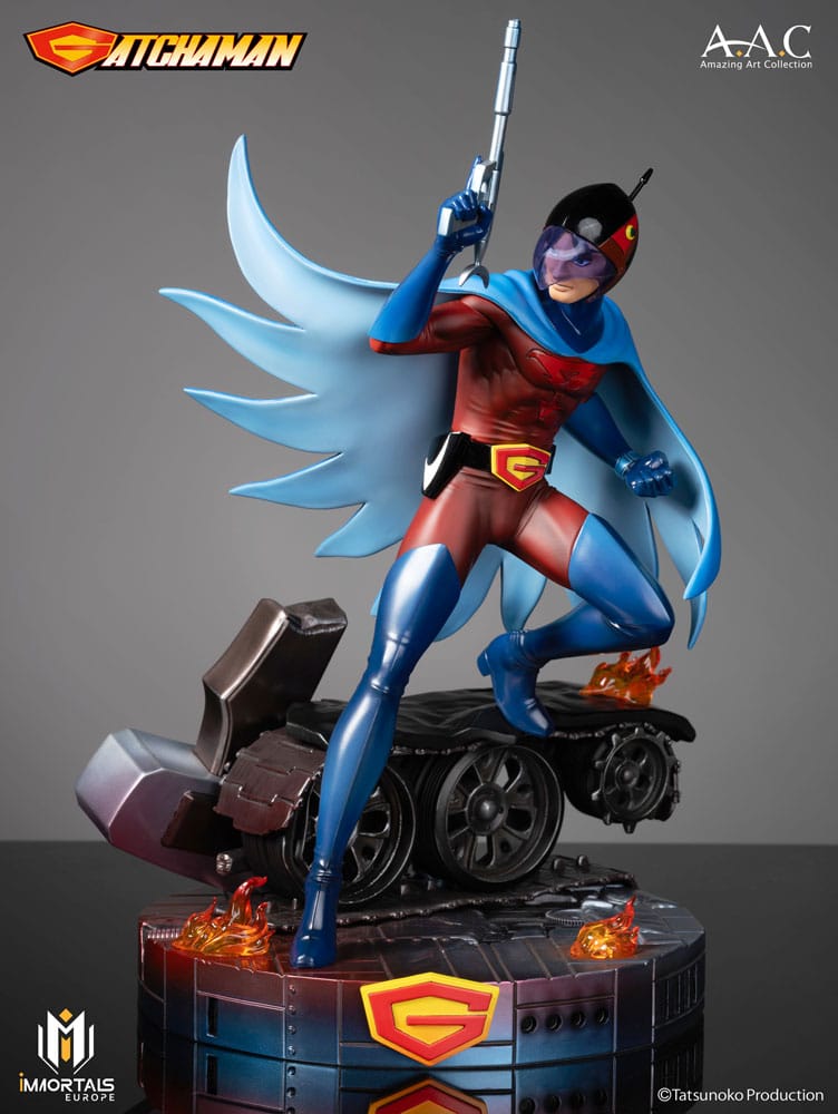 Gatchaman Estatua Amazing Art Collection Joe The Condor Expert In Shooting 34 Cm