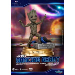 Guardianes De La Galaxia 2 Estatua Tamano Real Dancing Groot Heo Eu Exclusive 32 Cm