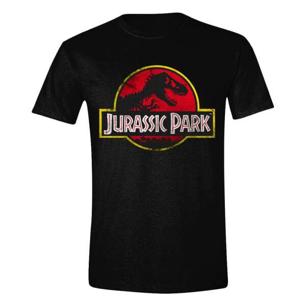 Jurassic Park Camiseta Distressed Logo Talla L