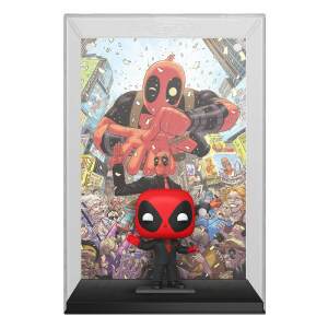 Marvel Pop Comic Cover Vinyl Figura Deadpool 2025 1 Deadpool In Black Suit 9 Cm