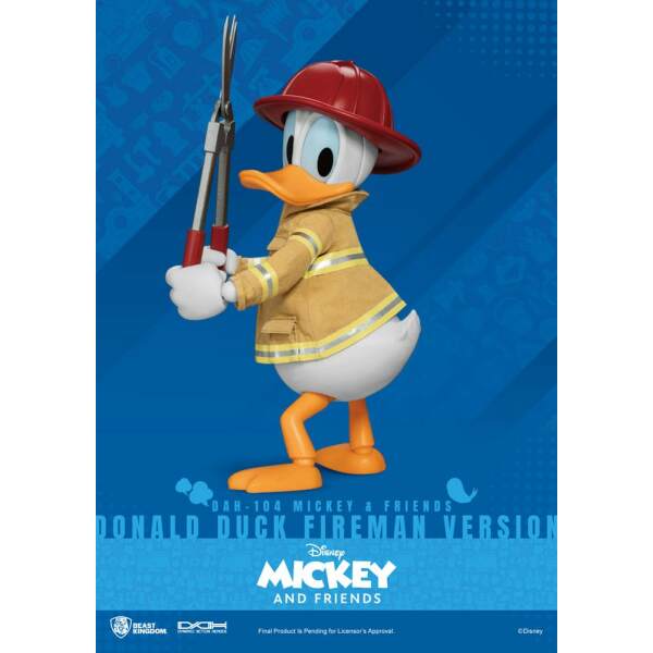 Mickey Friends Figura Dynamic 8ction Heroes 1 9 Donald Duck Fireman Ver 24 Cm