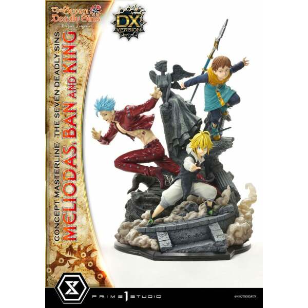 Seven Deadly Sins Concept Masterline Series Estatua Meliodas Ban And King Deluxe Version 55 Cm