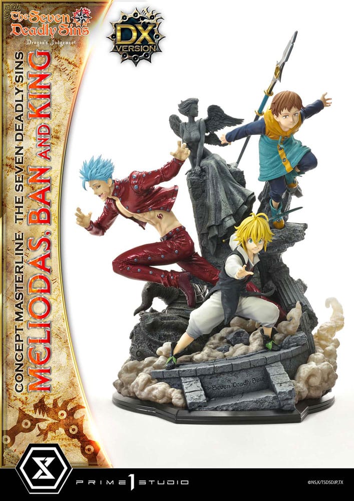 Seven Deadly Sins Concept Masterline Series Estatua Meliodas Ban And King Deluxe Version 55 Cm