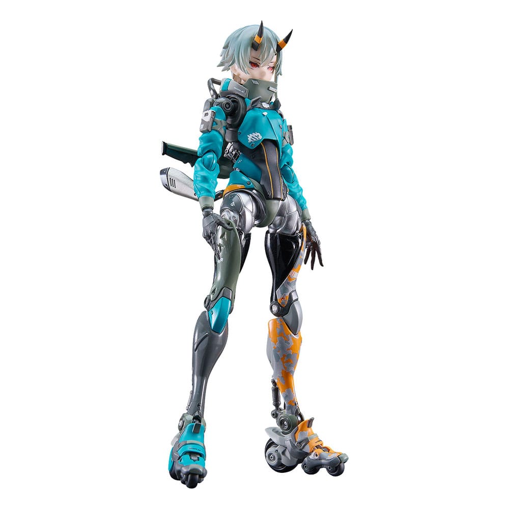 Shojo-Hatsudoki Maqueta Hagane Works Diecast / PVC Figura Motored Cyborg Runner SSX_155 Downtown Trek 17 cm