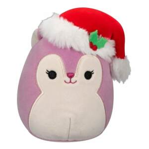 Squishmallows Peluche Christmas Allina The Squirrel With Santa Hat 20 Cm