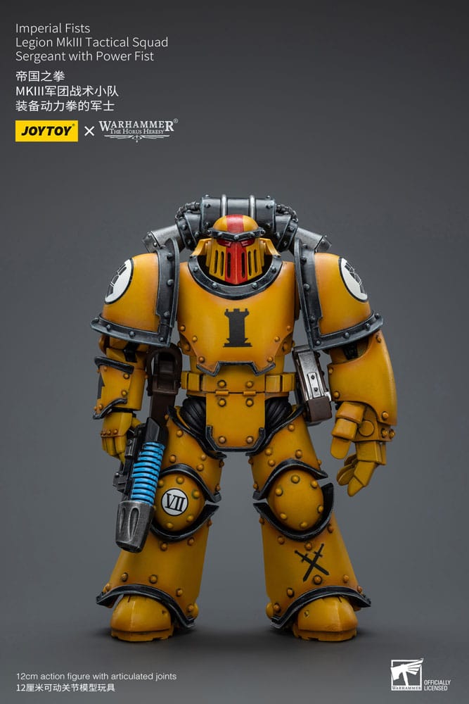 Warhammer The Horus Heresy Figura 1 18 Imperial Fists Legion Mkiii Tactical Squad Sergeant With Power Fist 12 Cm